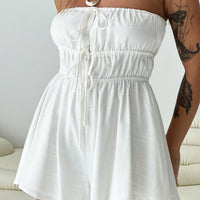 Kassidi Strapless Romper Cream