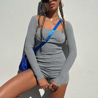 Jolie Romper Grey