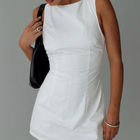 Yumiko Romper White