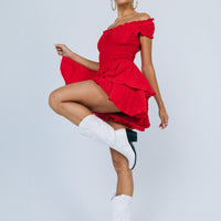 The Love Galore Romper Red
