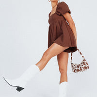 Lorna Romper Brown