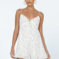 Emilee Floral Romper Cream