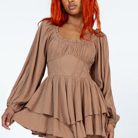 Arley Romper Brown