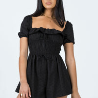 Leni Romper Black