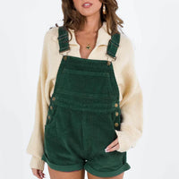 Kacey Short Overalls Khaki Petite