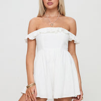 As I Am Romper White