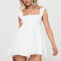 Kez Romper White