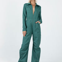 Miami Vice Boiler Suit Forest Green