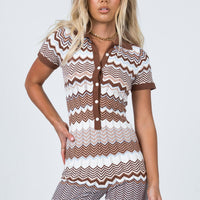 Sasha Romper Brown