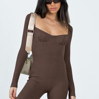 Norah Romper Brown