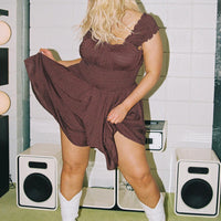 The Love Galore Romper Brown Curve