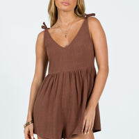 Tessa Romper Brown