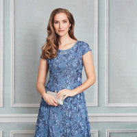 Audrey Rosette Lace Short Dress