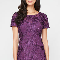 Evelyn Rosette Lace Long Gown