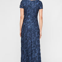Evelyn Rosette Lace Long Gown
