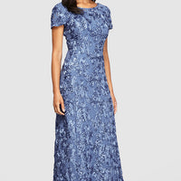 Evelyn Rosette Lace Long Gown