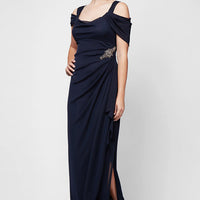 Petite Camille Cowl Neck Gown