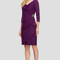 Diana Cascade Ruffle Sheath Contour Dress