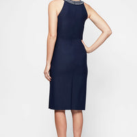 Arabella Sheath Halter Contour Dress