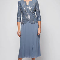 Petite Angela Firework Sequin Jacket Dress