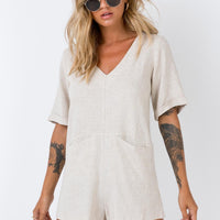 Zara Romper Natural