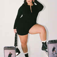 The Maxine Romper Black Curve