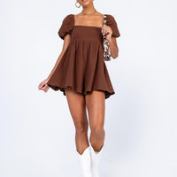 Lorna Romper Brown Petite