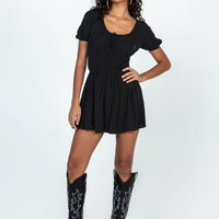 Elijah Romper Black