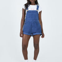 Kacey Short Overalls Navy Cord