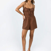 Medora Romper Brown