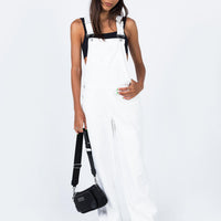Aura Overalls White
