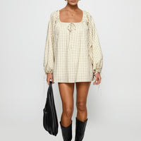 Preacher Playsuit White Check