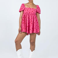 Lorna Romper Pink
