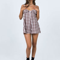 Harlie Romper Brown