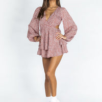 Astro Romper Red Floral