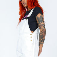 Kacey Short Overalls White