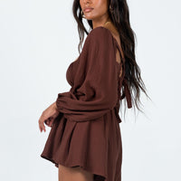 Beck Romper Brown