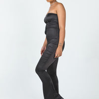 Leah Strapless Jumpsuit Black