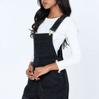 Kacey Short Overalls Black