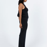 Tressi Long Catsuit Black