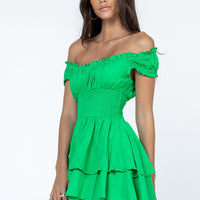 The Love Galore Romper Bright Green