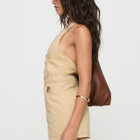 Jayalen Halter Romper Ecru