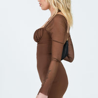 Robyn Romper Brown