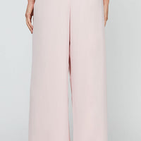 Petite Straight Leg Chiffon Pant