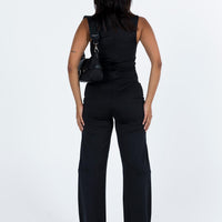 Tressi Long Catsuit Black
