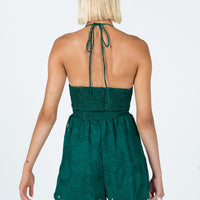 Leigh Romper Green