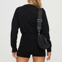 Palmera Long Sleeve Romper Black