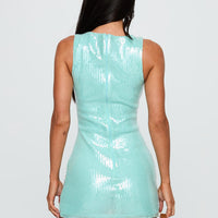Yumiko Romper Blue Sparkle