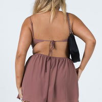 Avari Romper Brown
