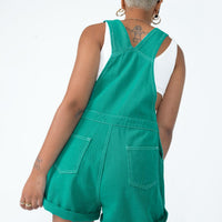 Kacey Short Overalls Denim Green